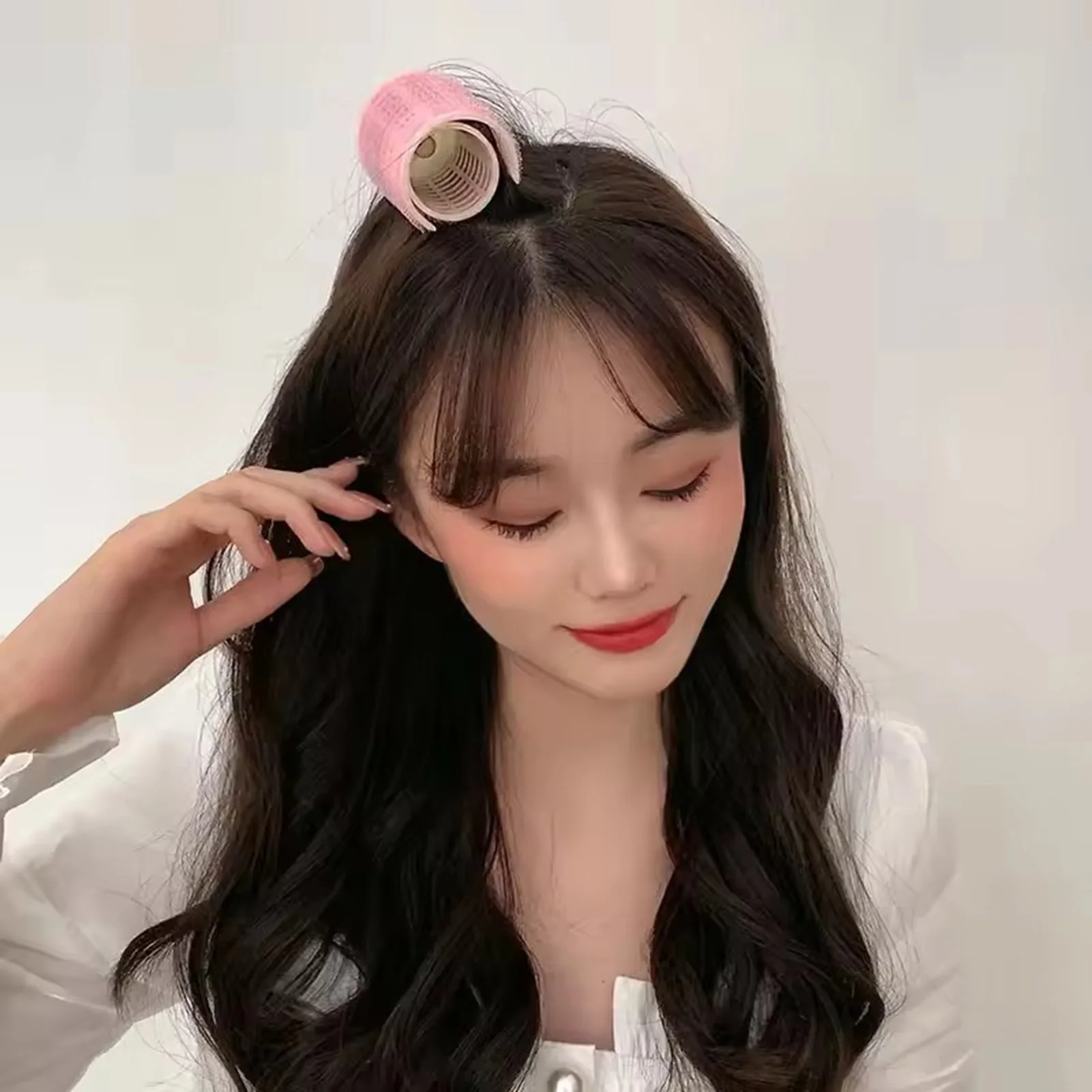 3 Sizes Hair Curling Rollers Fluffy High Cranial Hair Curling Iron Air Bangs Curling Clip For Women Hairdressing Accessories