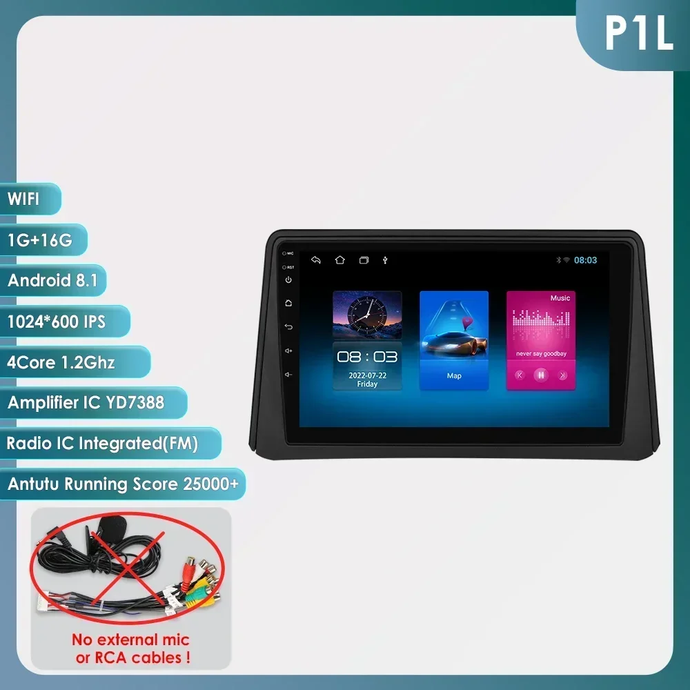 8G 128G 2Din Android 14 Autoradio Multimedia Speler voor Opel Mokka 2012 2013 2014 2015 2016 Autoradio GPS Navi Wifi Audio Stereo
