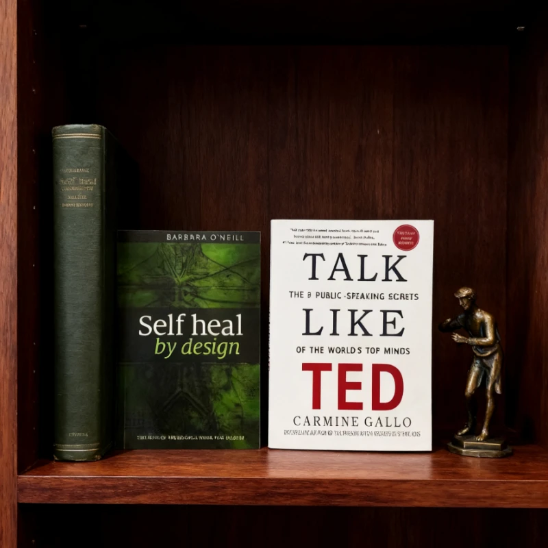 

《Talk Like TED: The 9 Public-Speaking Secrets of the World's Top Minds》+《Self heal by design》Charm Voice and Healing Design