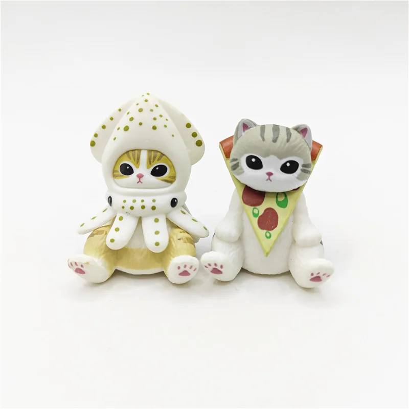 

1pc Random Color Mofusand Shrimp Cat Ocean Life Action Figure Cute Cartoon Toy Model Display