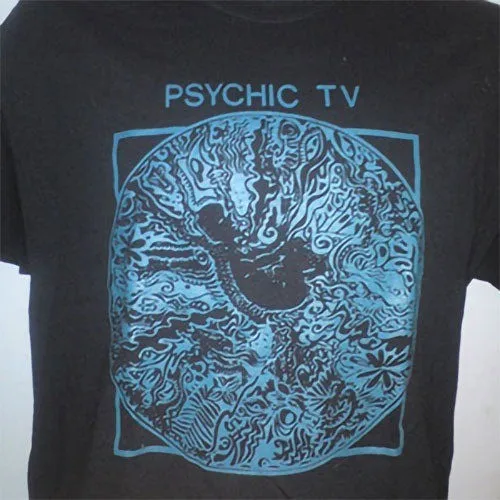 VTG Psychic TV Live at Thee Pyramid T Shirt Black Full Size S-5XL AS16