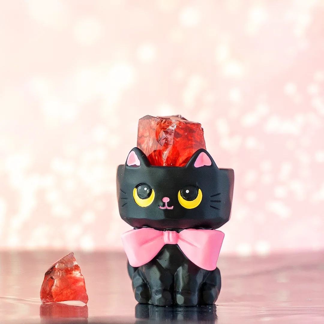 جديد حقيقي الحيوان بال كريستال سلسلة صندوق أعمى الحجر الأصلي ليتل فول دينغ زخرفة الإبداعية المعدنية اليدوية فتاة هدية #5