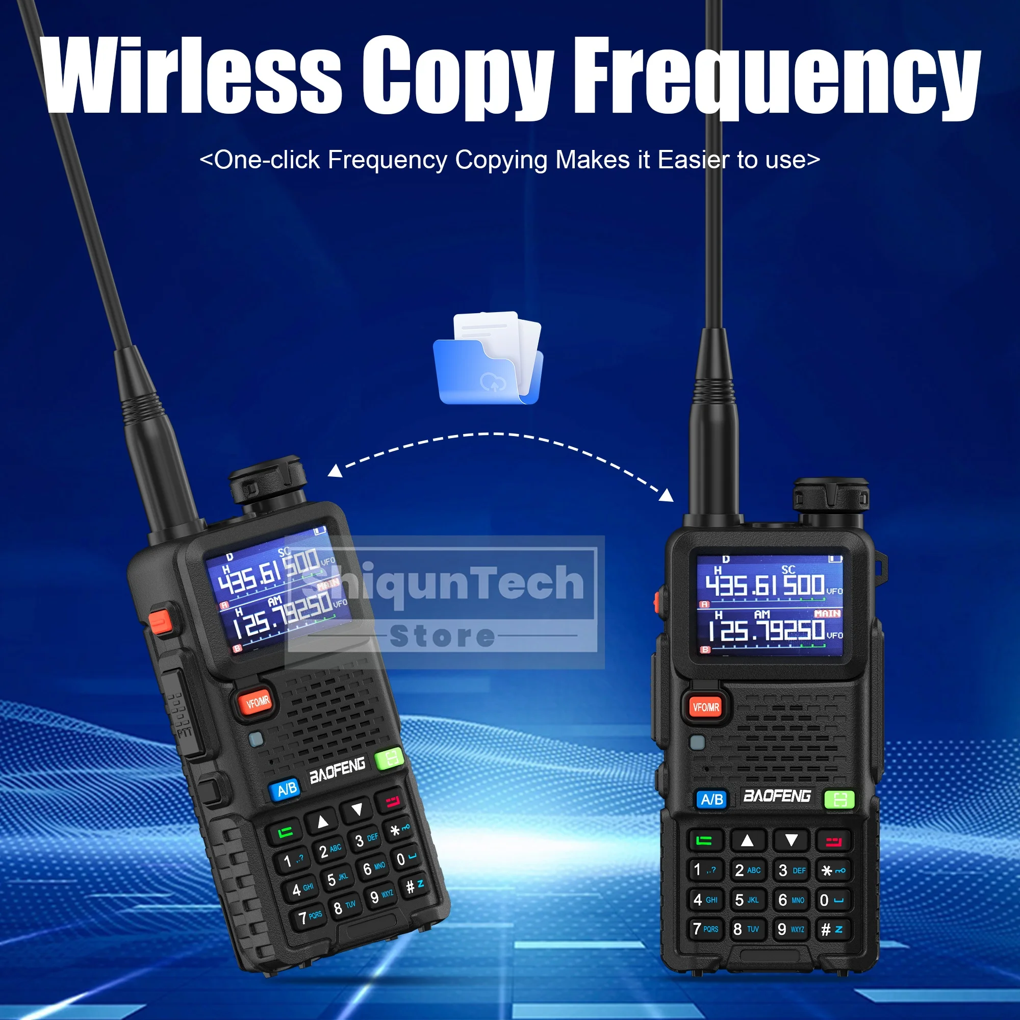 Baofeng اسلكية تخاطب UV-5RM IC شهادة 2500/3800/6800mAh خيار البطارية اللاسلكية نسخة تردد USB-C AM FM 10 واط هام راديو