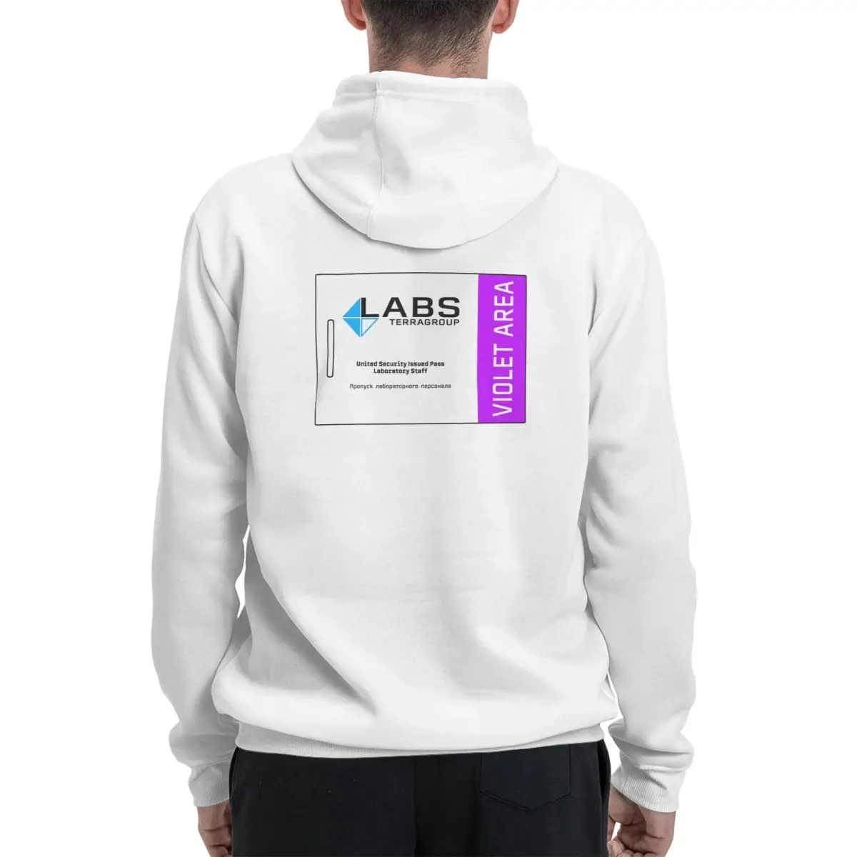 الهروب من Tarkov Labs Keycard البنفسجي هوديس الهيب هوب البلوز الخريف الشتاء الرجال النساء البلوز كم طويل بلايز #3