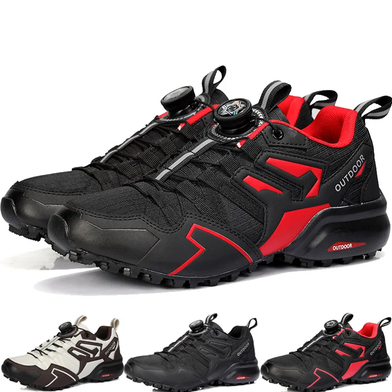 

Мужская походная обувь, мужские кроссовки с дышащей сеткой, легкая уличная обувь для бега, спортивная обувь с замком для велосипеда, мужская обувь для кемпинга и пешего туризма
