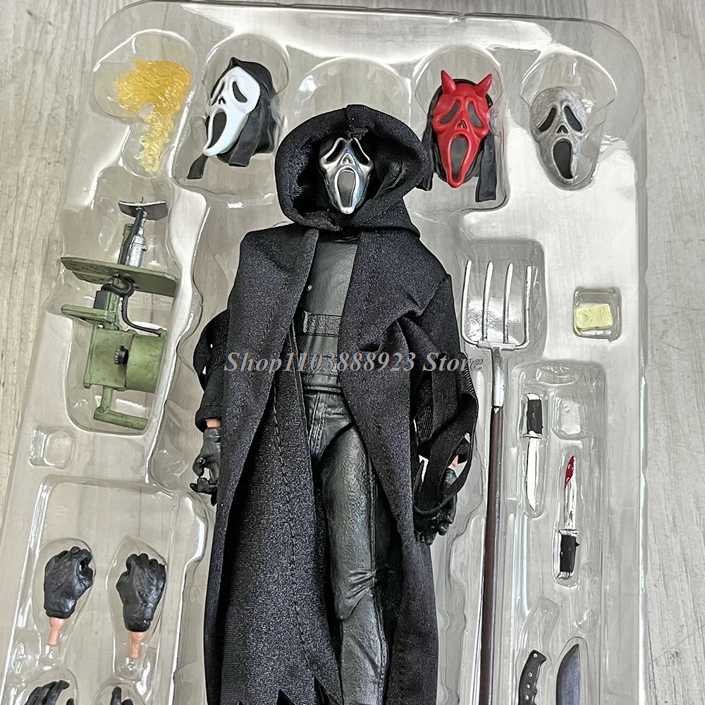 أنيمي GhostFace الشكل Neca الرعب شبح نون عمل أرقام اللعب دمية لحفلة الهالوين هدية الكريسماس