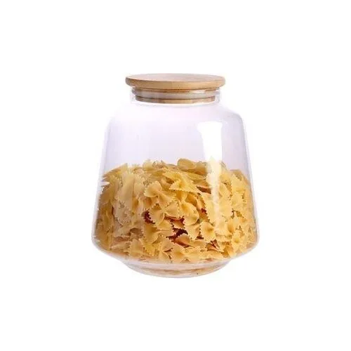 Acar Glass Jar With Bamboo Lid