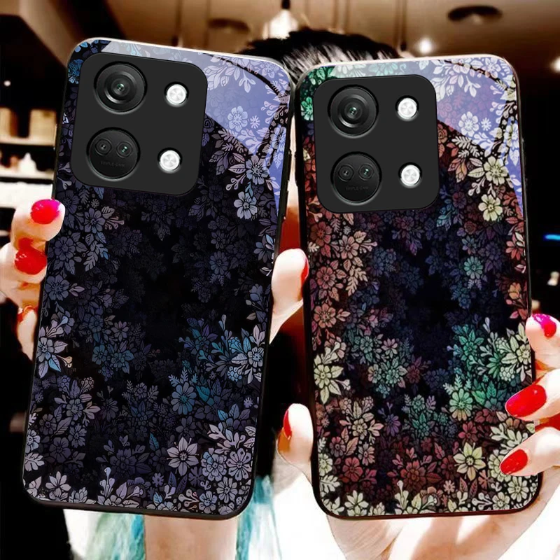 

Deep Landscape For OnePlus Nord 3 5 6T 7 Pro 8 12 10T Reno8 Lite 5G 10R Nord N30 Hard Shell Tempered Glass Phone Case Black