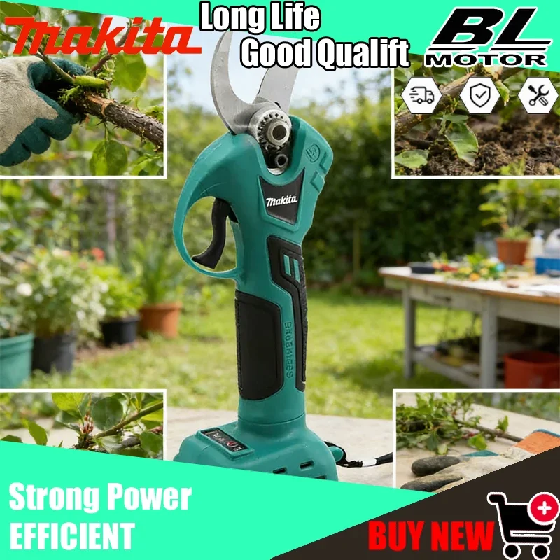 

Беспроводной бесщеточный секатор Makita с 4 скоростями, ручной, для обрезки садовых кустов и веток деревьев, для аккумулятора 18В, электрический инструмент