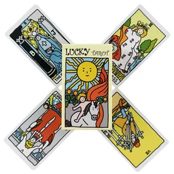 Lucky Tarot Cards Of Rider A 78 Messages Deck Oracle English Visions Divination Edition Borad Playing Games