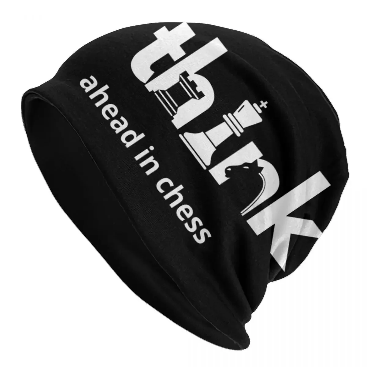 Think Ahead In Chess Bonnet Hat Knit Hats Men Women Fashion Unisex Funny Winter Warm Skullies Beanies Caps