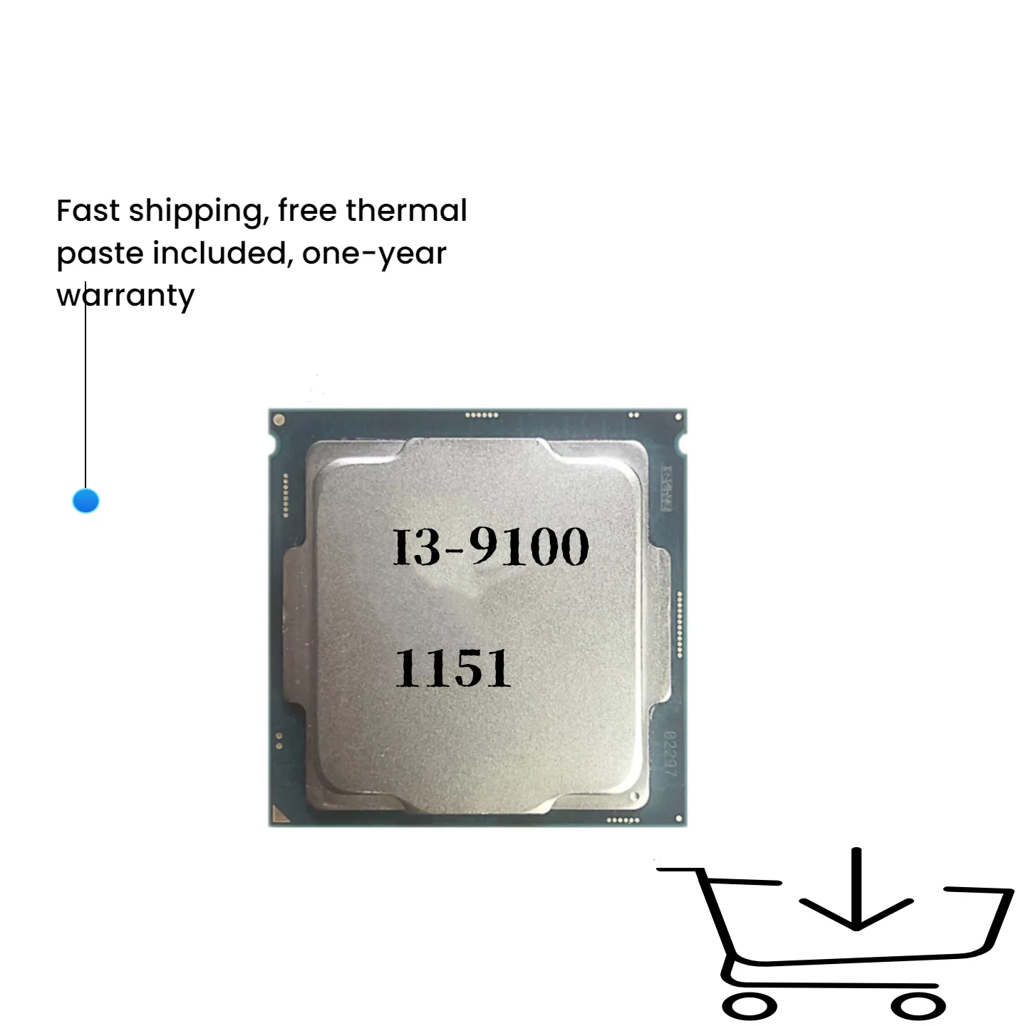 

Core i3-9100 i3 9100 3.6 GHz Quad-Core Quad-Thread CPU 65W 6M ProcessorLGA 1151PCIe VERSION