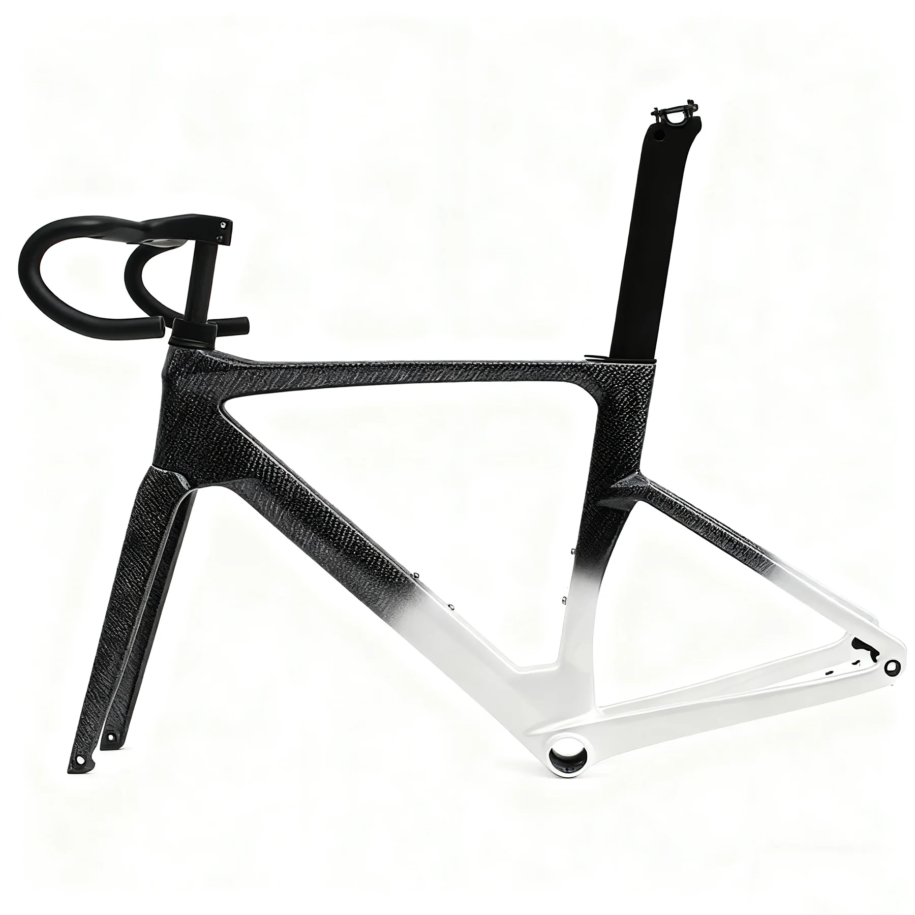 

Рама для гравийного велосипеда Naturefly Gray Carbon с интегрированным рулем, под сквозную ось, для дисковых тормозов