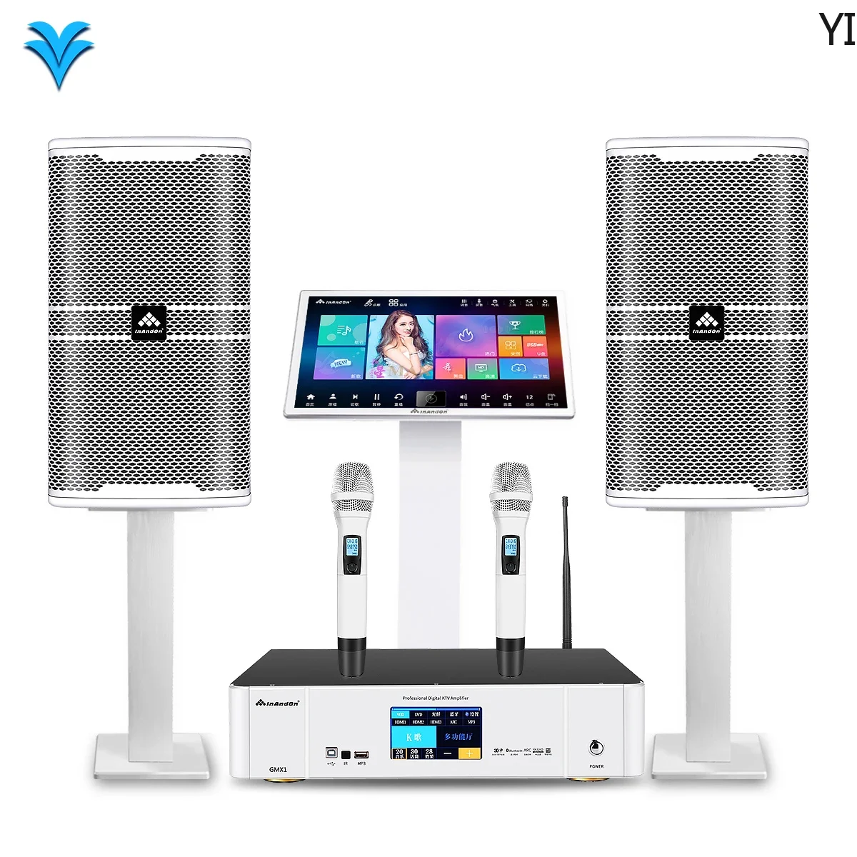 

Wholesale InAndOn Singing Machine Karaoke 21.5'' Professional Karaoke System Set 6TB Touch Screen Juke Box KTV Karaoke Player