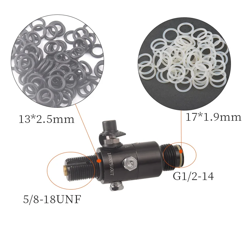 Joint torique en silicone pour paintball, anneaux en caoutchouc, joint d'étanchéité, œillet, 10 pièces