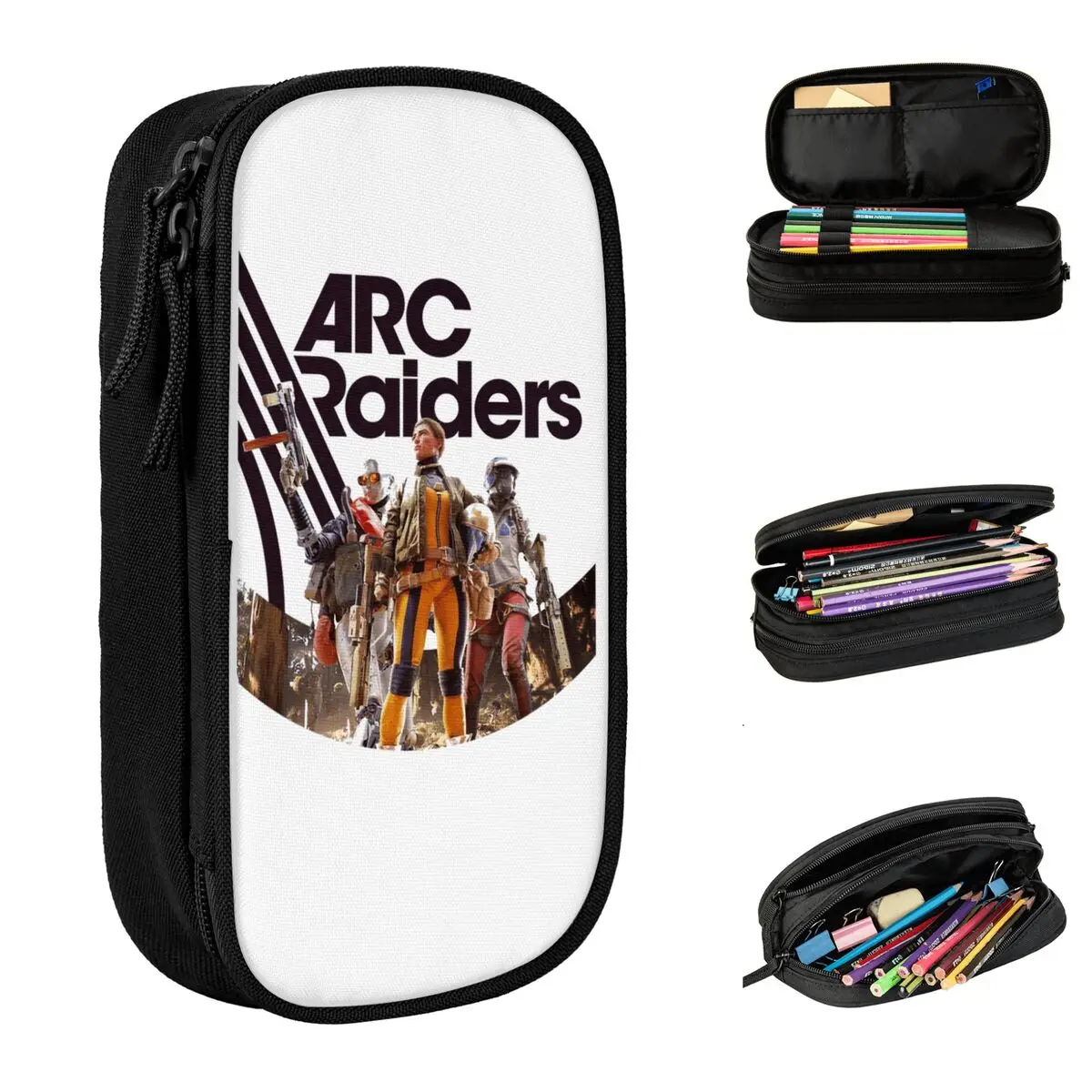 

Adventure Game ARC Raiders Pencil Cases Cute Pen Box Bags Girl Boy Big Capacity Students School Zipper Pencil Box