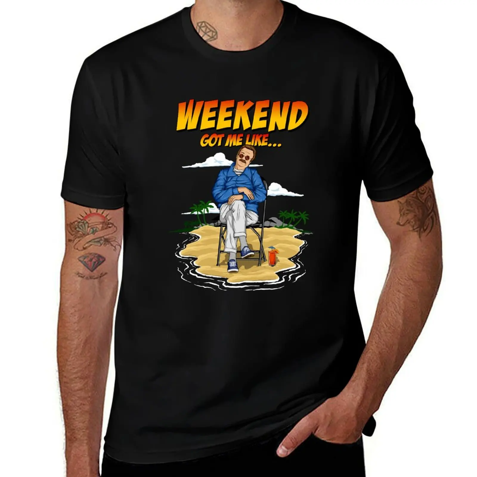 Weekend Plans T-Shirt Retro Style Print Casual Top
