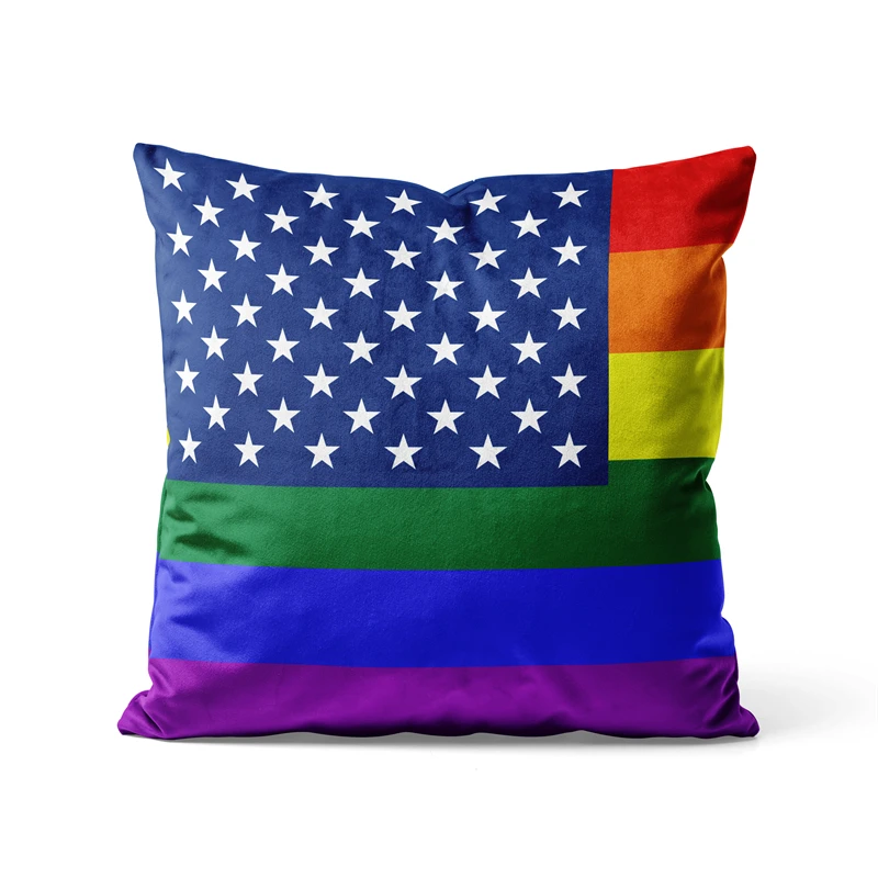 

Gaslight Gatekeep Girlboss The United States of America USA LGBT Throw Pillow Covers Cushion Cases Pillowcases 45cm x 45cm