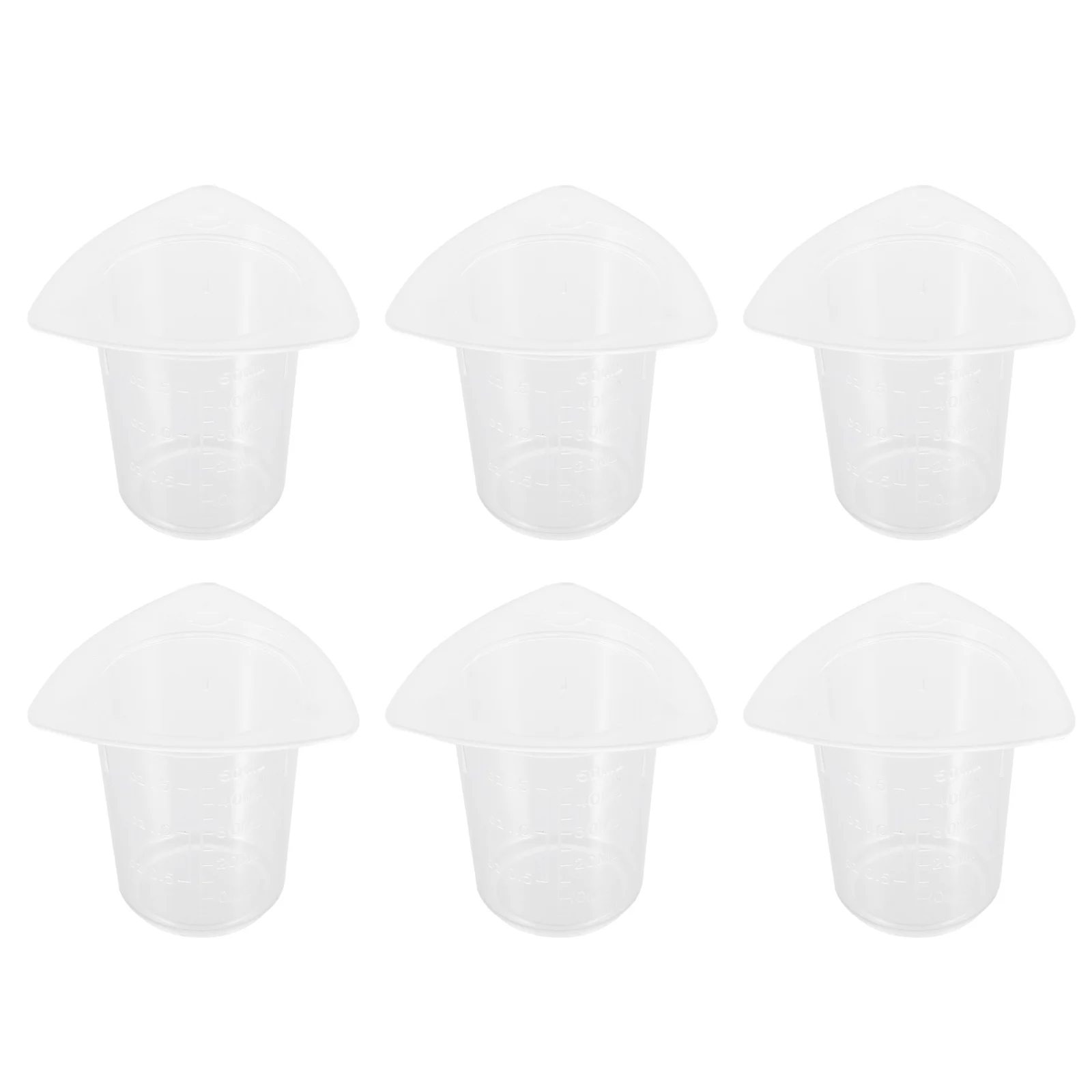 

20pcs Graduated Beakers 50Ml Plastic Measuring Jugs Laboratory Supplies Mixing Containers Dripless Spouts Accurate Scale For