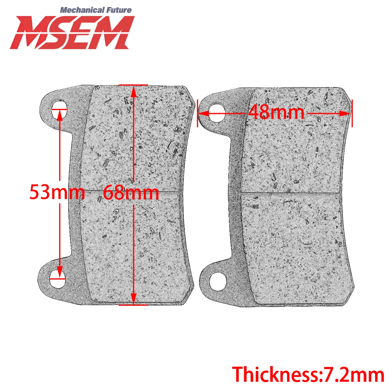 Front Brake Pads For Keeway RKV125 RKV150 RKV200 Benelli TNT25 Leoncino BN251 TRK251 BJ300 BJ300GS BN300 Motorcycle Parts