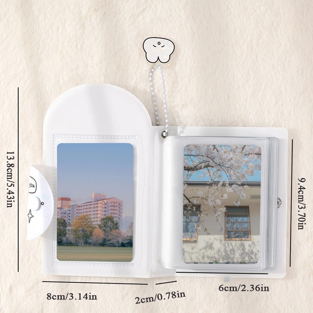Cartoon Rabbit Photocard Holder Cute Cat 3 inch Photo Album 28 Slots Korean Idol Small Cards Collect Book Card Holder Stationery