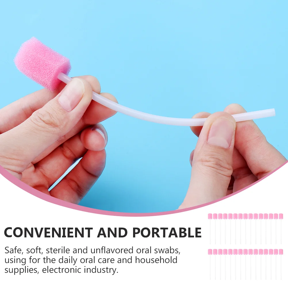 Mouth Care Swabs Baby Toothbrush for Infants Disposable Sponge Stick Toothbrushes Sponges Oral Elder Wand