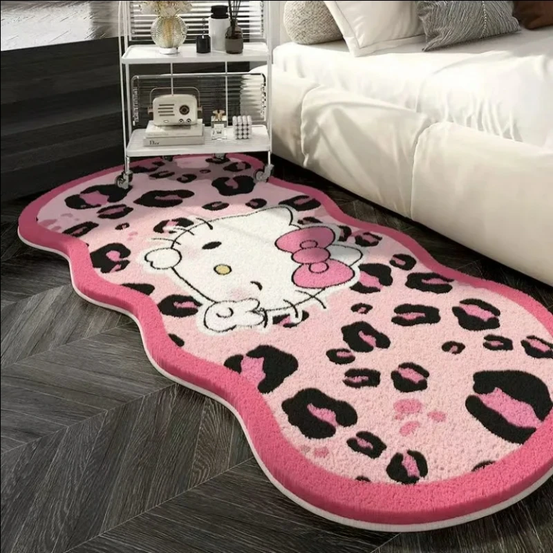 Miniso Sanrio Hello Kitty Bedroom Window Stain-resistant Carpet Home Living Room Sofa Non-slip Mat Cloakroom Mat.