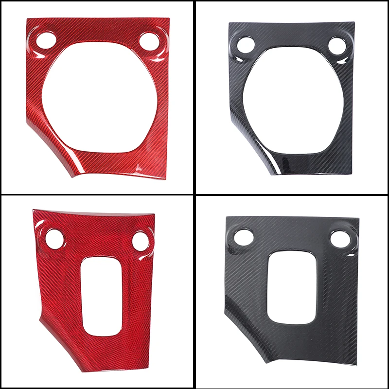 

For Nissan Z RZ34 400Z Fairlady Z 2023-2026 Real Carbon Fiber Car Central Control Gear Panel Decorative Cover Sticker Accessory