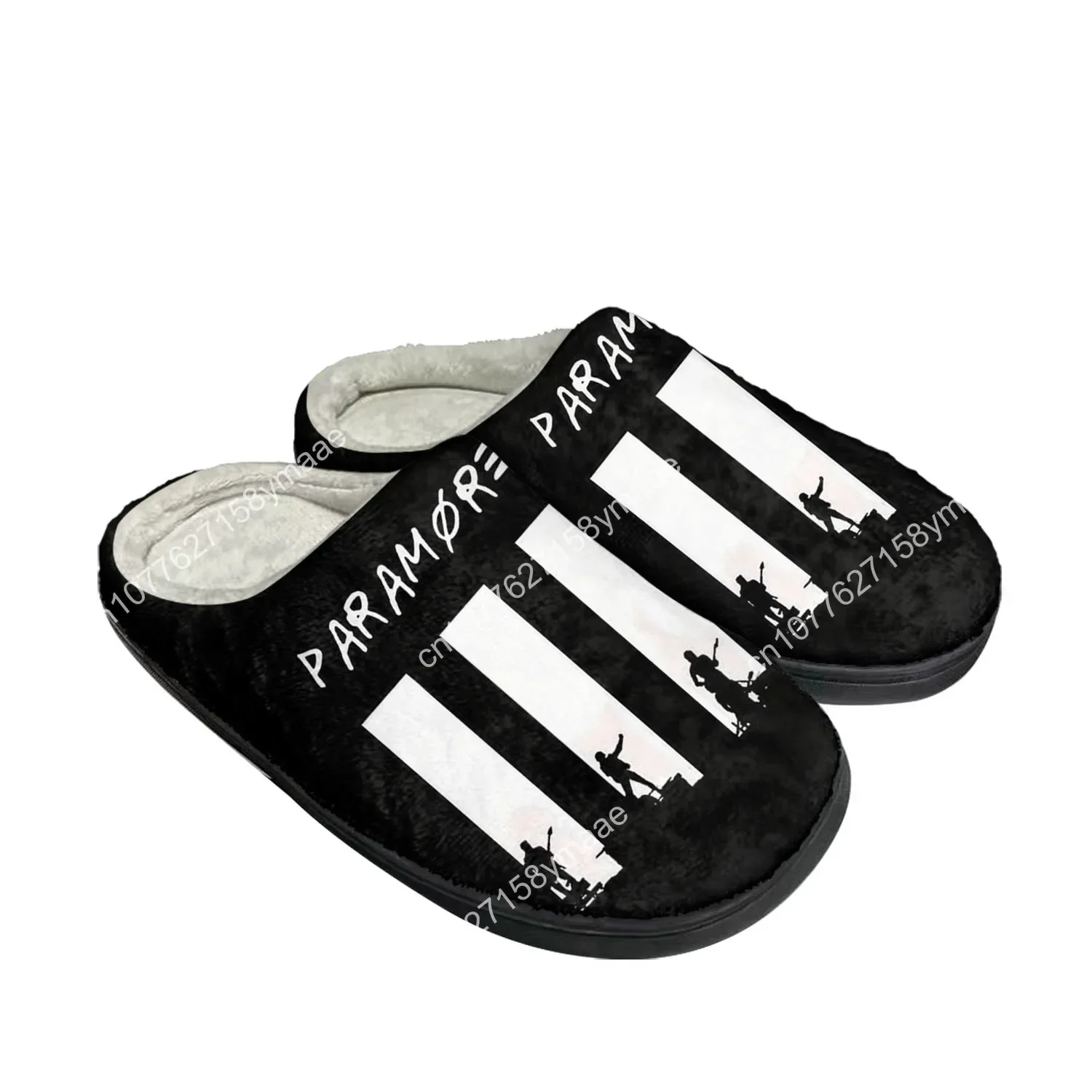 Paramore Band Home Cotton Slippers Mens Womens Plush Bedroom Casual Riot Keep Warm Shoes Thermal Indoor Slipper Customized Shoe