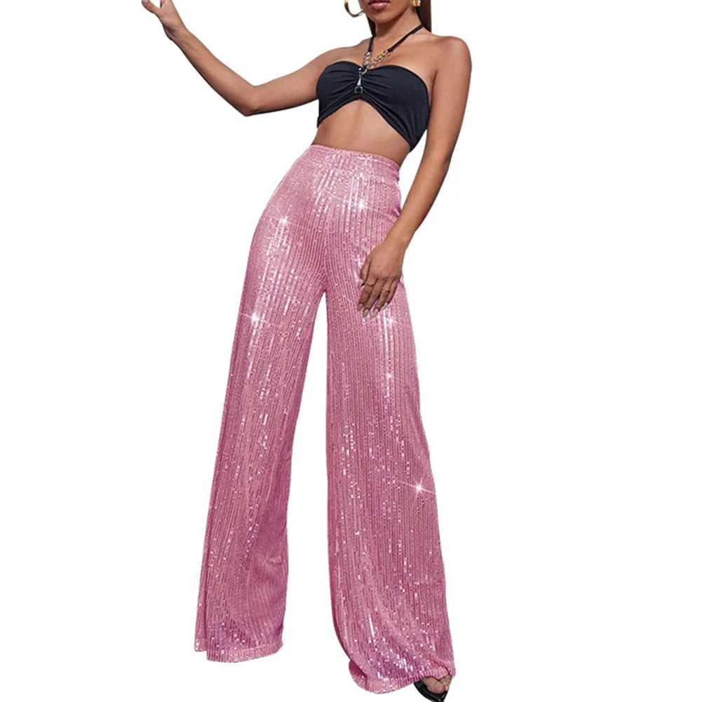 Helle, solide Hosen, Perlen-Clubkleidung, verschiedene Farben erhältlich, mäßige Elastizität, Polyesterstoff, saisonale Kleidung, sexy Stil