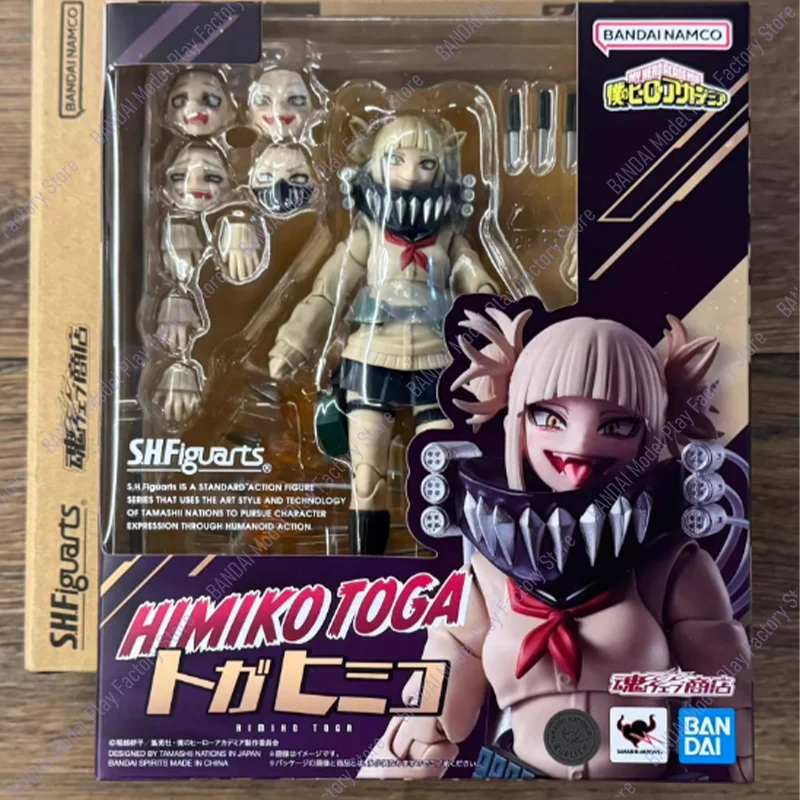 In Stock Now  Bandai S.H.Figuarts SHF My Hero Academia HIMIKO TOGA Anime Action Fighter Finished Model Toy Gift for Children Kid