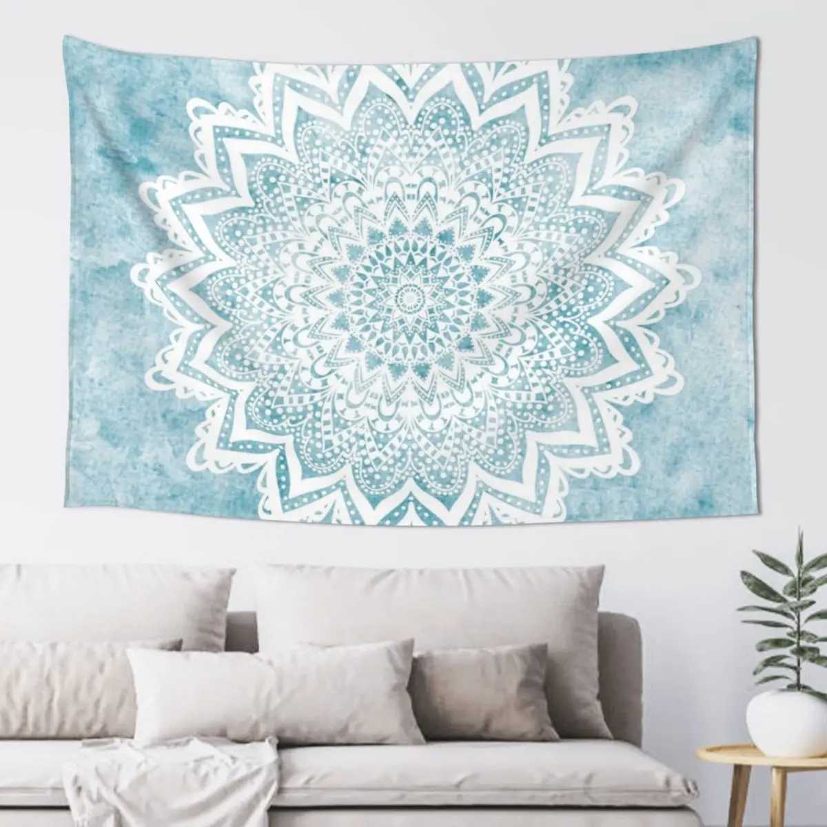 

MANDALA SAVANAH LIGHT BLUE Tapestry Decorations For Room Outdoor Decor Home And Comfort Decor Tapestry