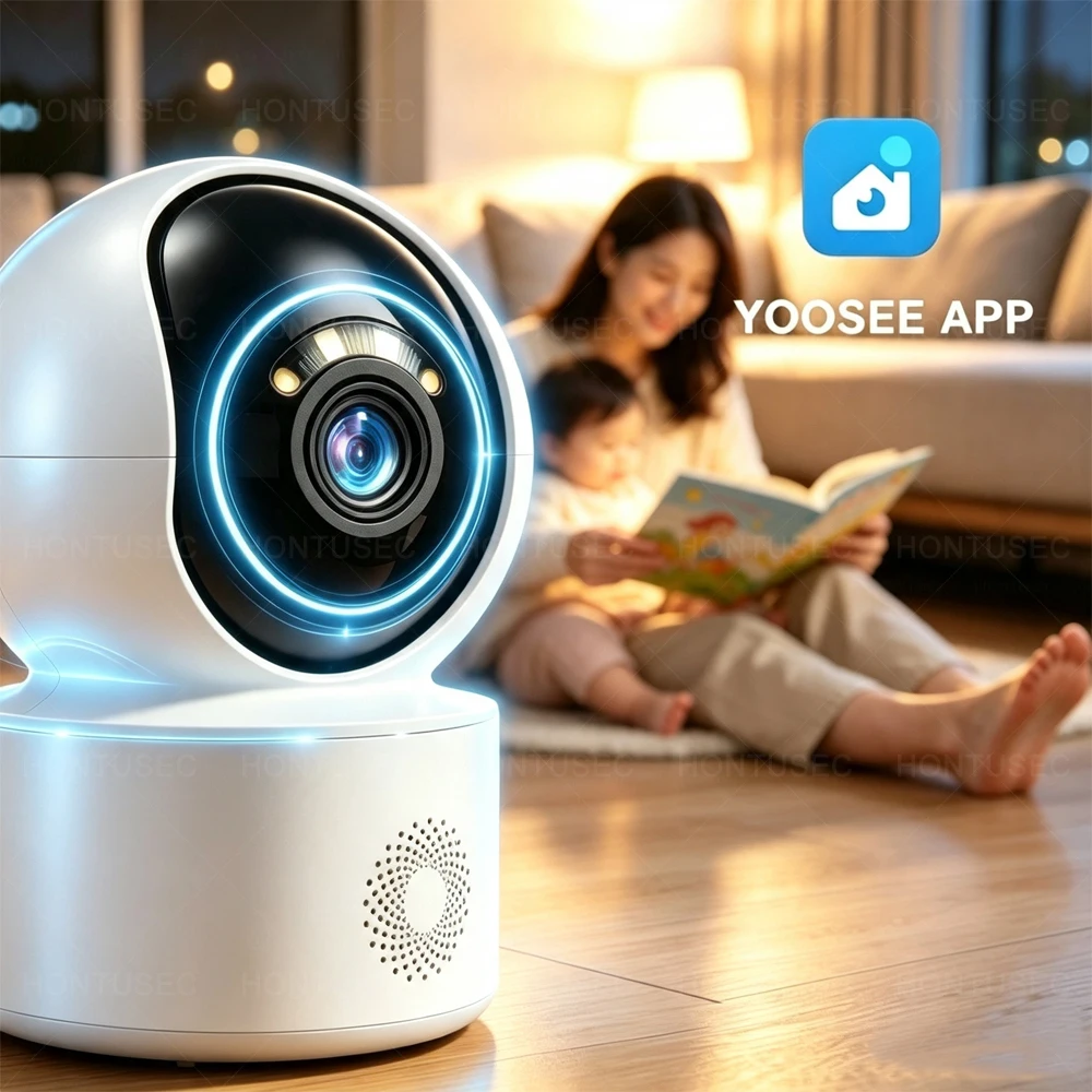 Yoosee 5MP WiFi Security PTZ Indoor IP Camera Color Night Vision Two Way Audio Auto Tracking Smart Home Surveillance Camera