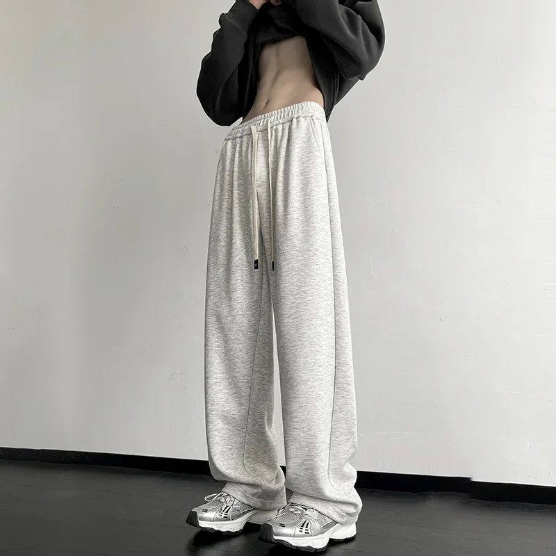 Calças retas para homens baggy plus size streetwear moda 2025 venda roupas baixo preço elegante estética xxxl calças casuais homem