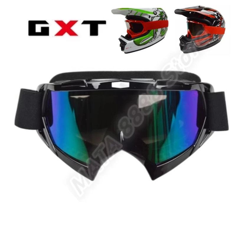 

GXT Motorcycle Goggles for Men Motocross Sunglasses Safety Protective MX Night Vision Helmet Goggles Vintage Driving Glasses
