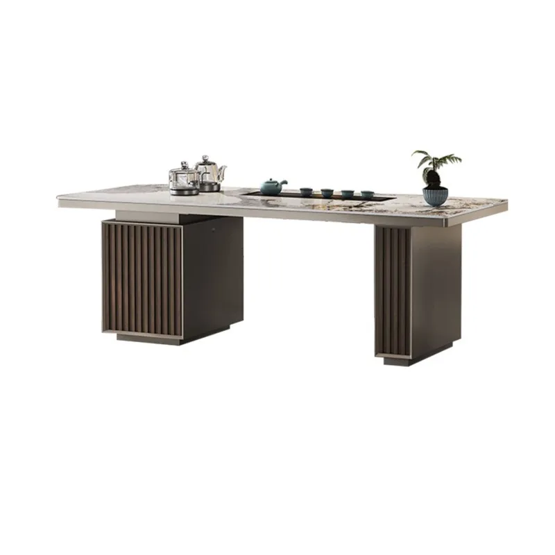 

Italian rock slab minimalist light luxury modern simple small apartment living room household rectangular marble rock