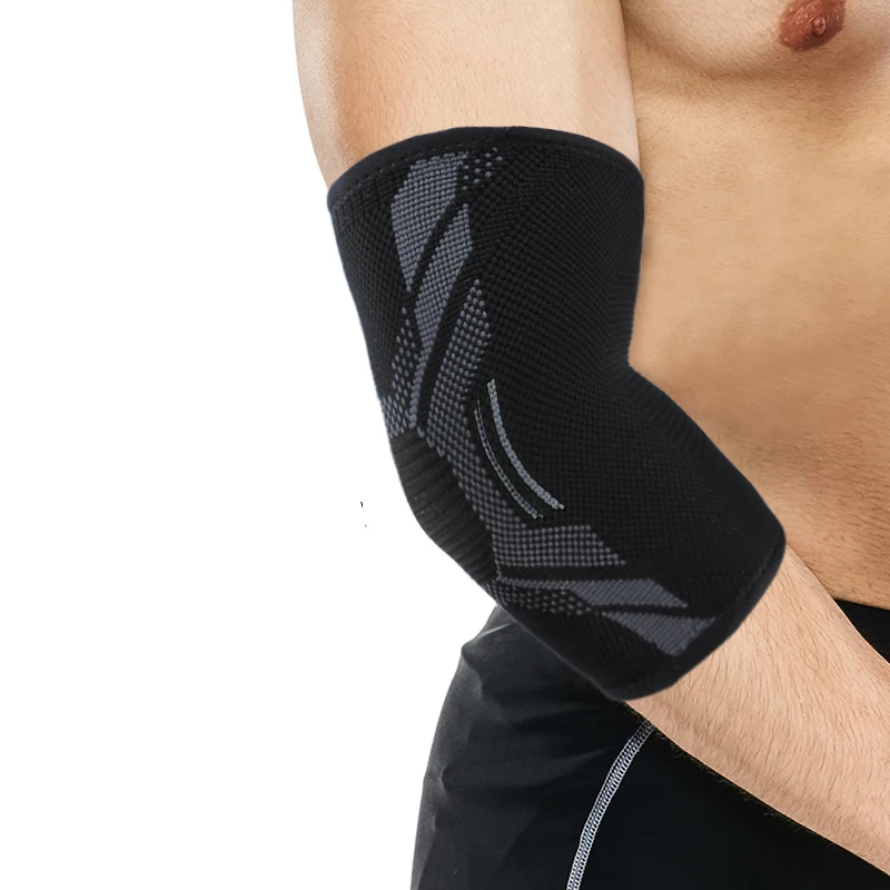 1 Stück Nylon-Ellenbogen-Kompressionshülse, elastische Tennis-Ellenbogenstützen für Sehnenentzündung, Armstützen, Golfer-Ellenbogenstütze – Detail 9