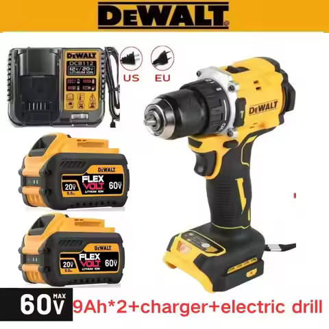 Original DEWALT battery 20V/60V 6-9.0Ah rechargeable Li-Ion battery ,DCD805，Dewalt tool battery, charger，electric drill
