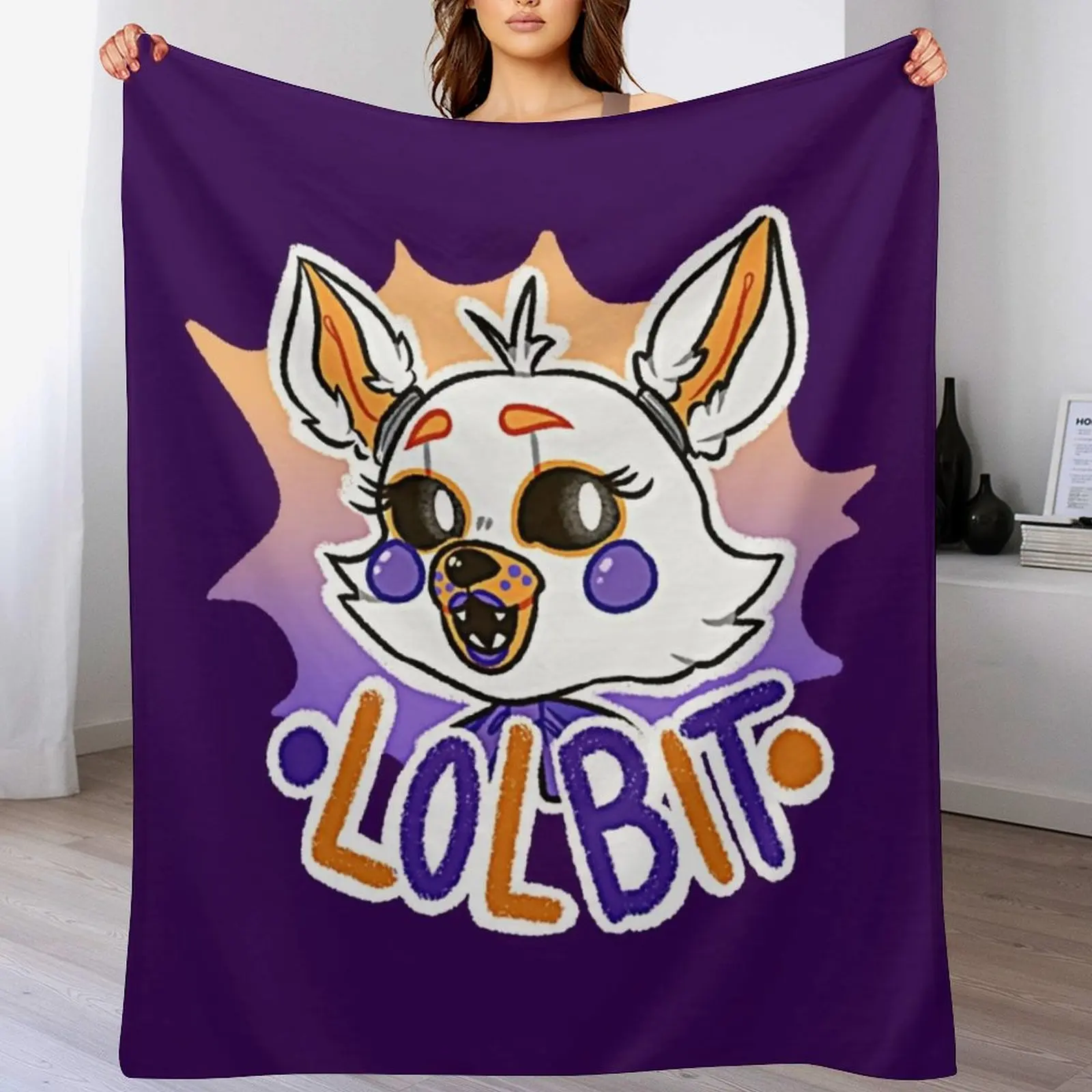 

FNaF: Lolbit Throw Blanket