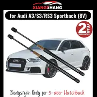 Amortiguador de puerta trasera para Audi A3/S3/RS3 Sportback (8V), 5 puertas, con resorte, maletero, puntales de Gas cargados, 2 uds.