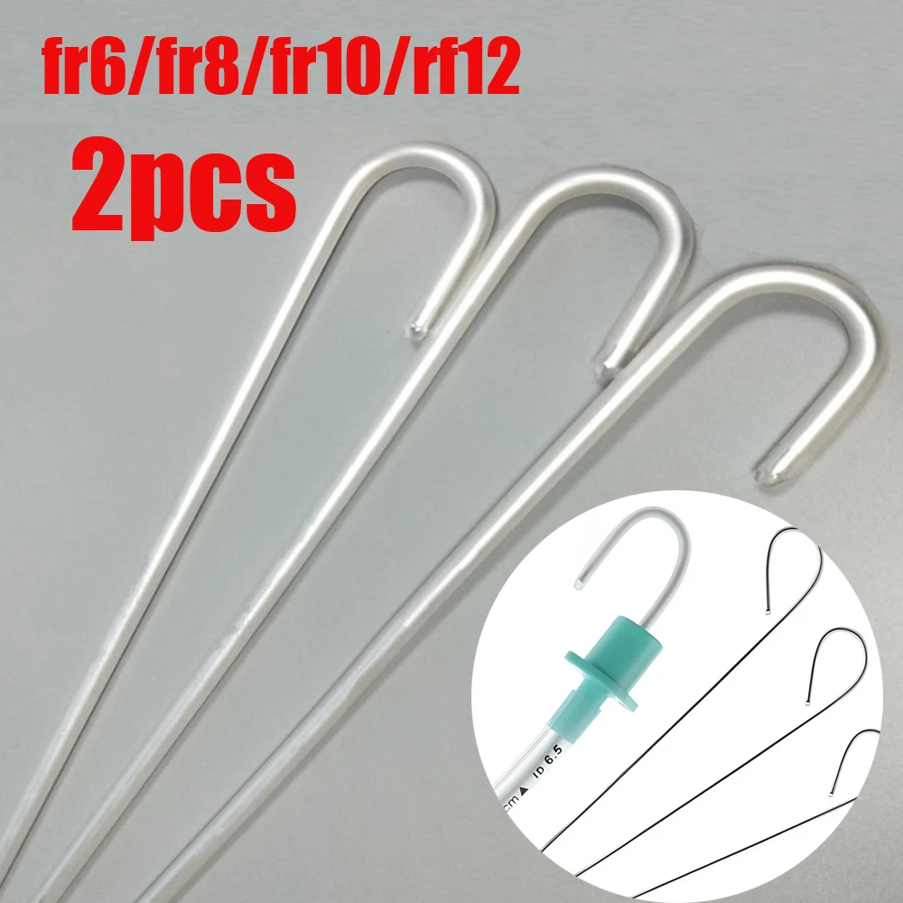 

2pcs Sterile Guide Wire Hard Endotracheal Tube Stylet For Assistance Tracheal Intubation Disposable
