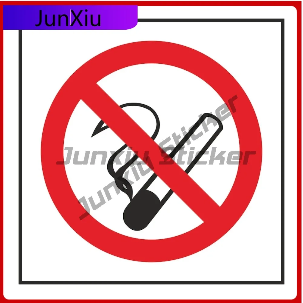 

No Smoking Warning Sign Vinyl Exterior Stickers Accessories Car Decal For Cars Decorative Decals Suv Outdoor Camping Decals Wate