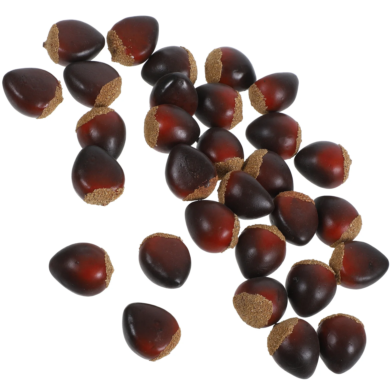 

30pcs Foam Artificial Nut Fake Nuts For Home Office Decor Craft Display Educational Nuts Home Decorations Food Props