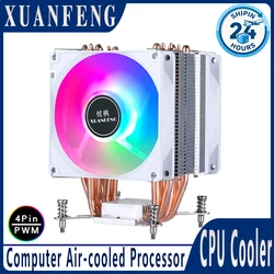 PC Efficient Air-cooled Radiator Processor 2/4/6 Heat Pipe Cooler CPU Cooling Fan Installing LGA 2011 2099 2066 x79 x99 x299 E5