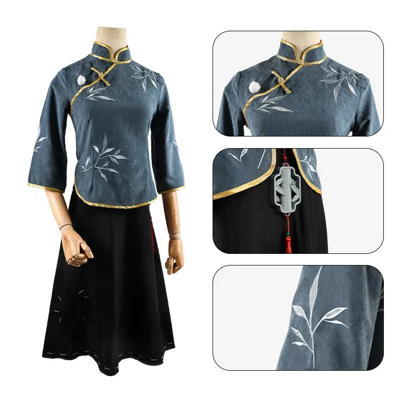 

Аниме V Ролевая игра Identity V Античный китайский стиль Cheongsam Костюм на Хэллоуин см; 5