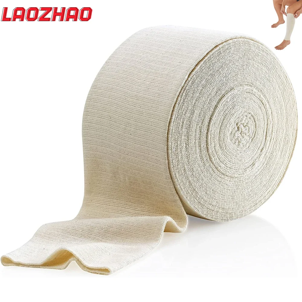 1Roll Tubular Bandage,Stockinette Tubing for Legs,Reusable Elastic Bandages Sleeve - Tubular Compression Bandage Roll for Knees