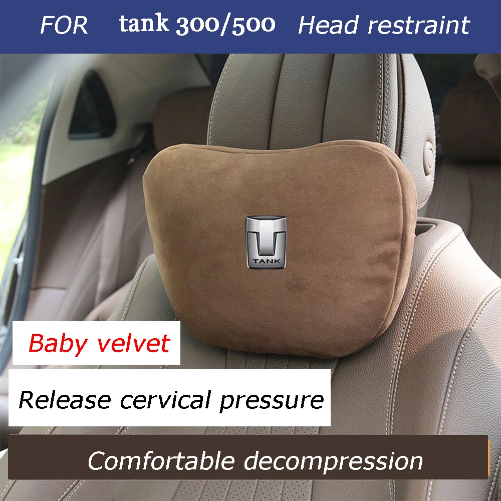 For GWM Great Wall Tank 300 500 2021 2022 2023 2024 Car Headrest Lumbar Pillow Original Neck Pillows Waist Cushion Decoration