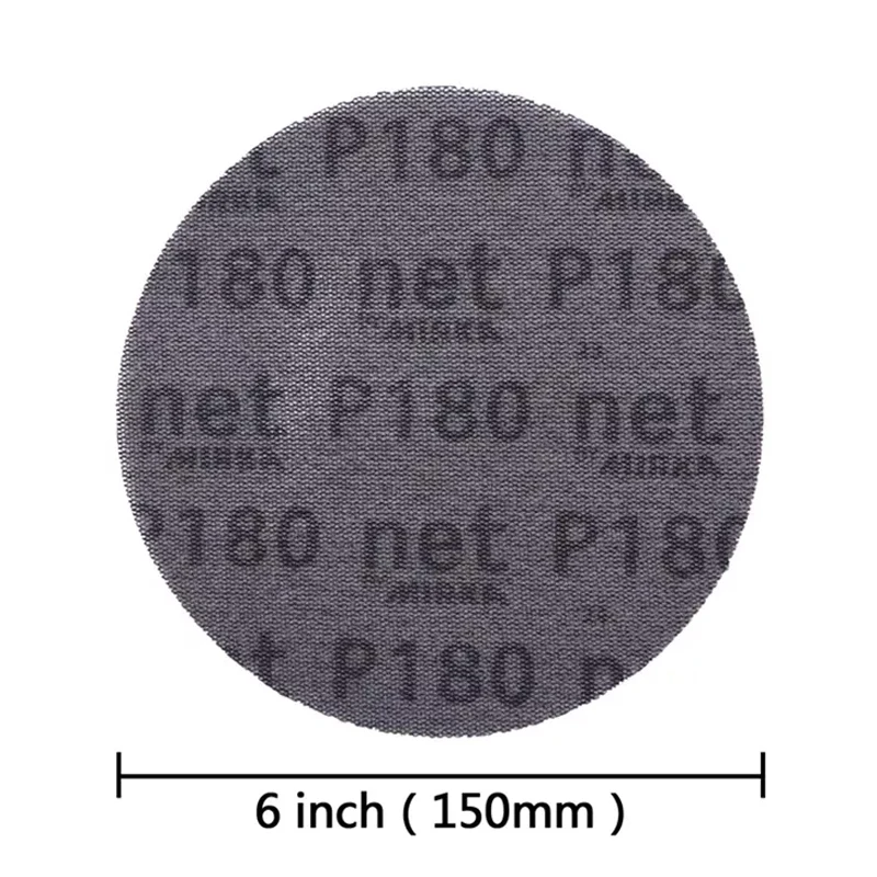 Ban Đầu Lưới MIRKA Giấy Nhám 6 "150Mm Nhám DustFree Chống Dính Thô Và Bằng Nylon Tốt Có Mạnh Mẽ cắt