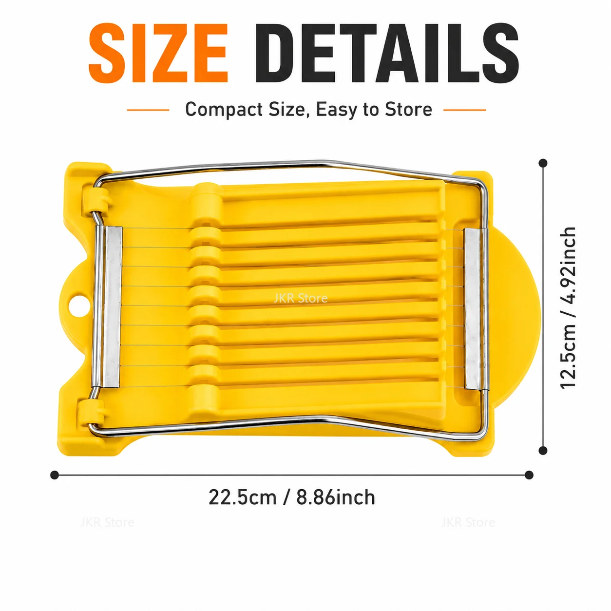 Egg Slicing Tool Stainless Steel Multifunction Food Cutter for Cheese Banana Strawberry Luncheon Meat Kitchen Use - view 6