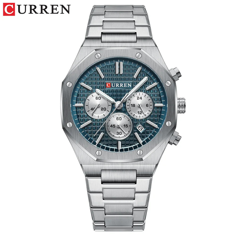 CURREN 8440 Men Quartz Watch Business Militray Wristwatch Chronograph Casual Fashion Luxury Clock for Male Relogio Masculino